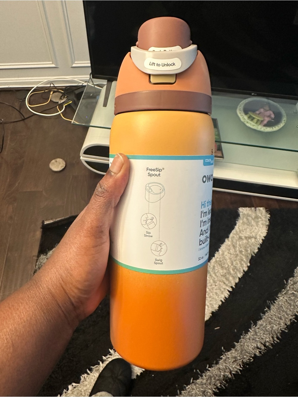 Authentic Owala Cinnamon Swirl Colordrop 32oz Freesip